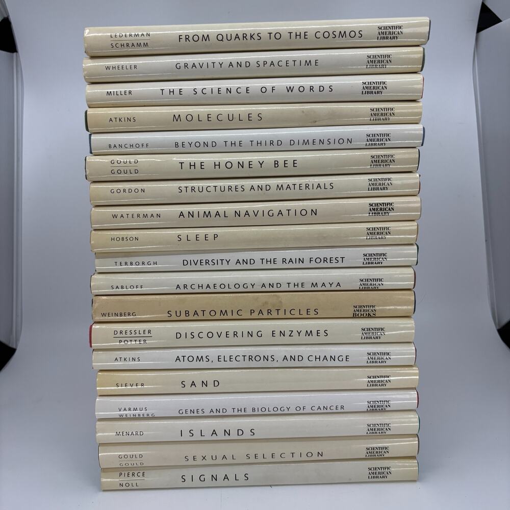 Scientific American Library Hardcover Book Lot Of 19 Science Nature Math